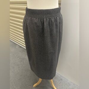 Vintage Wool Gray Skirt from France